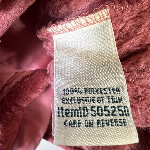 L.L.Bean Hi-Pile Soft Fleece Full Zip Jacket Womens XL Pink Gorpcore Outdoorsy - Picture 7 of 7